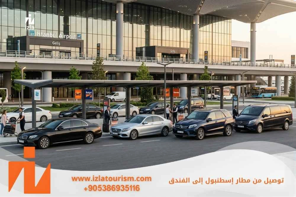 خدمة توصيل من مطار اسطنبول إلى الفندق مع شركة ايزلا