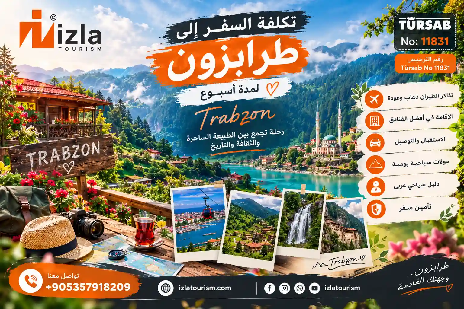 تكلفة السفر الى طرابزون لمدة اسبوع